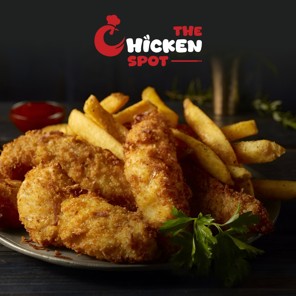 Chicken Fingers, Fries, Signature Sauce